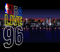 NBA Live '96 (Europe) Title Screen